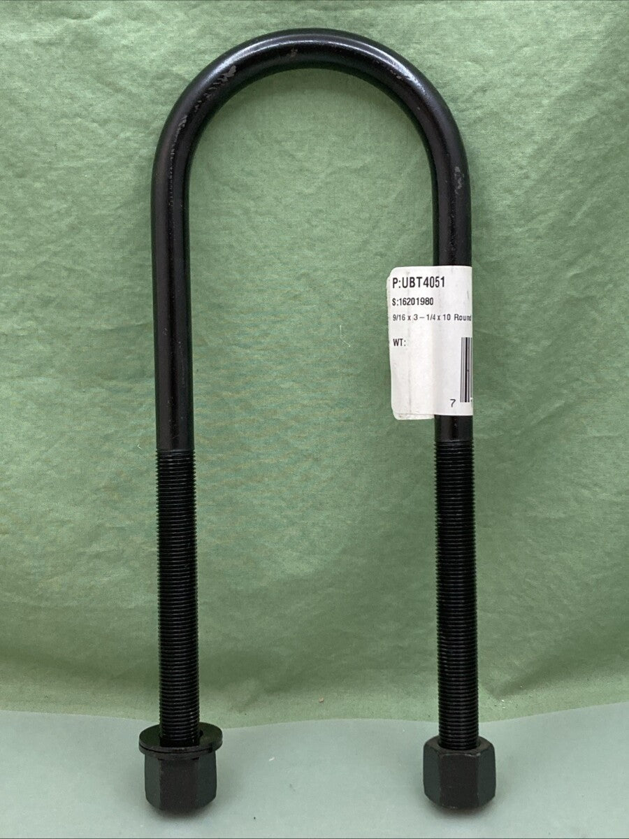 New Genuine Zone Offroad UBT4051 Round U-Bolt 9/16 x 3-1/4 x 10