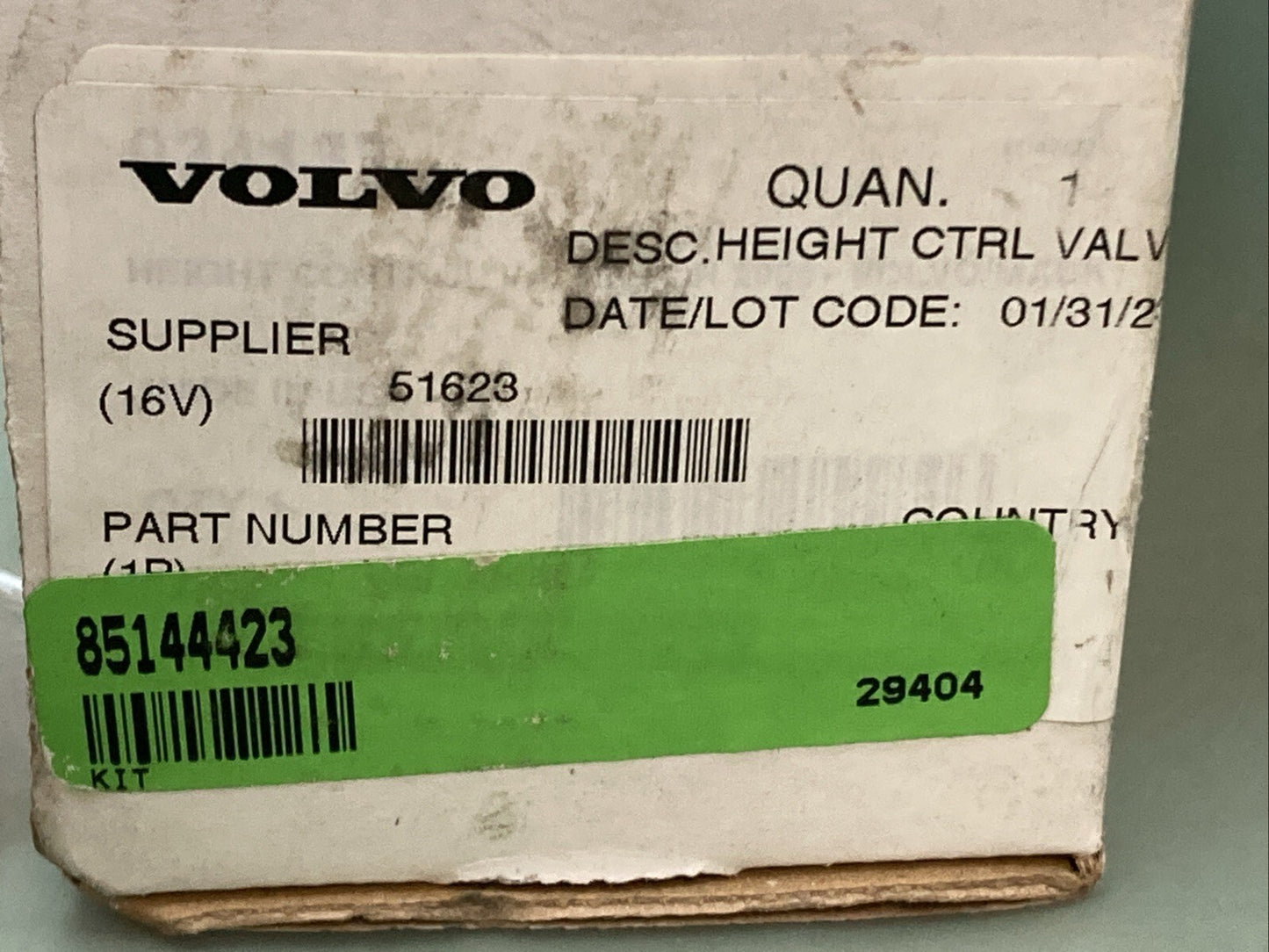 New Genuine Volvo 85144423 Velvac HEIGHT CTRL VALVE KIT