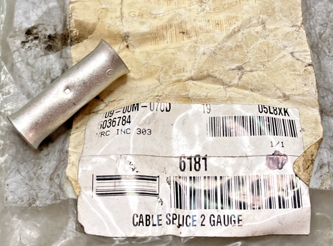 New Replaces Imperial 6181 Cable Splice 2 Gauge
