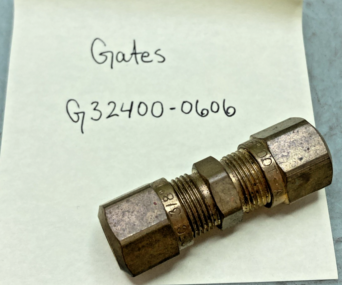 New Replaces Gates G32400-0606 Hydraulic Coupling Adapter