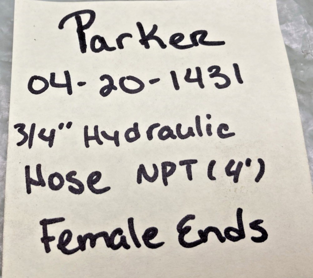 New Genuine Parker 04-20-1431 3/*4" Hydraulic hose NPT (4") Female End