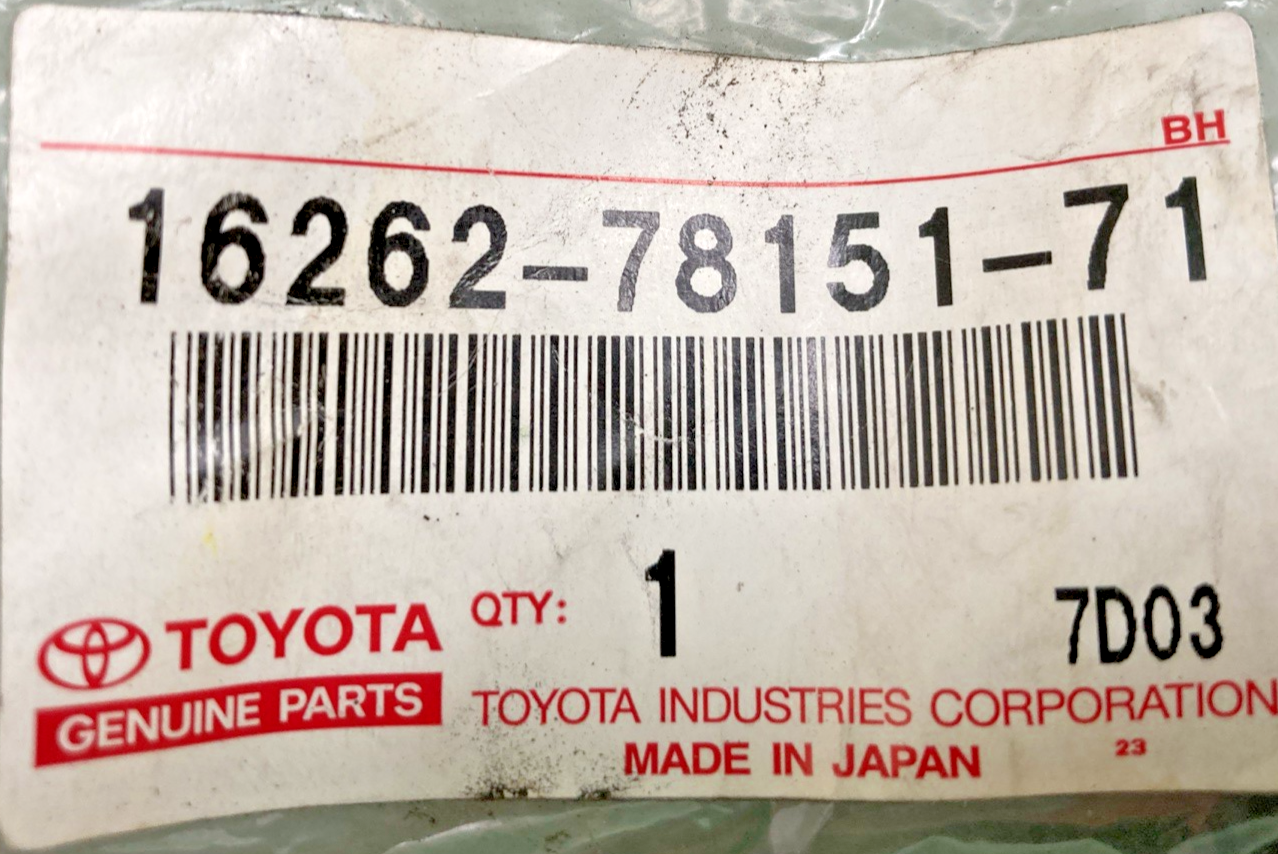 New Genuine Toyota 16262-78151-71 Hose, Bypass
