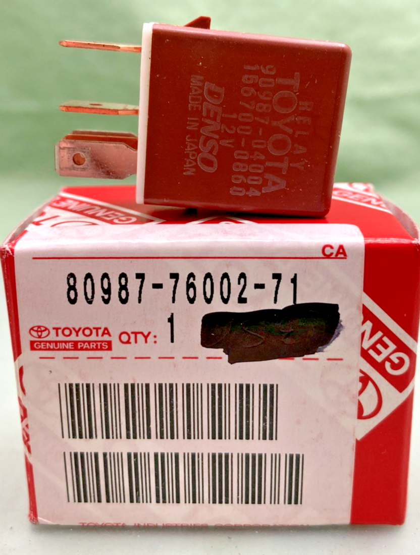 New Genuine Toyota 80987-76002-71 Relay 12V
