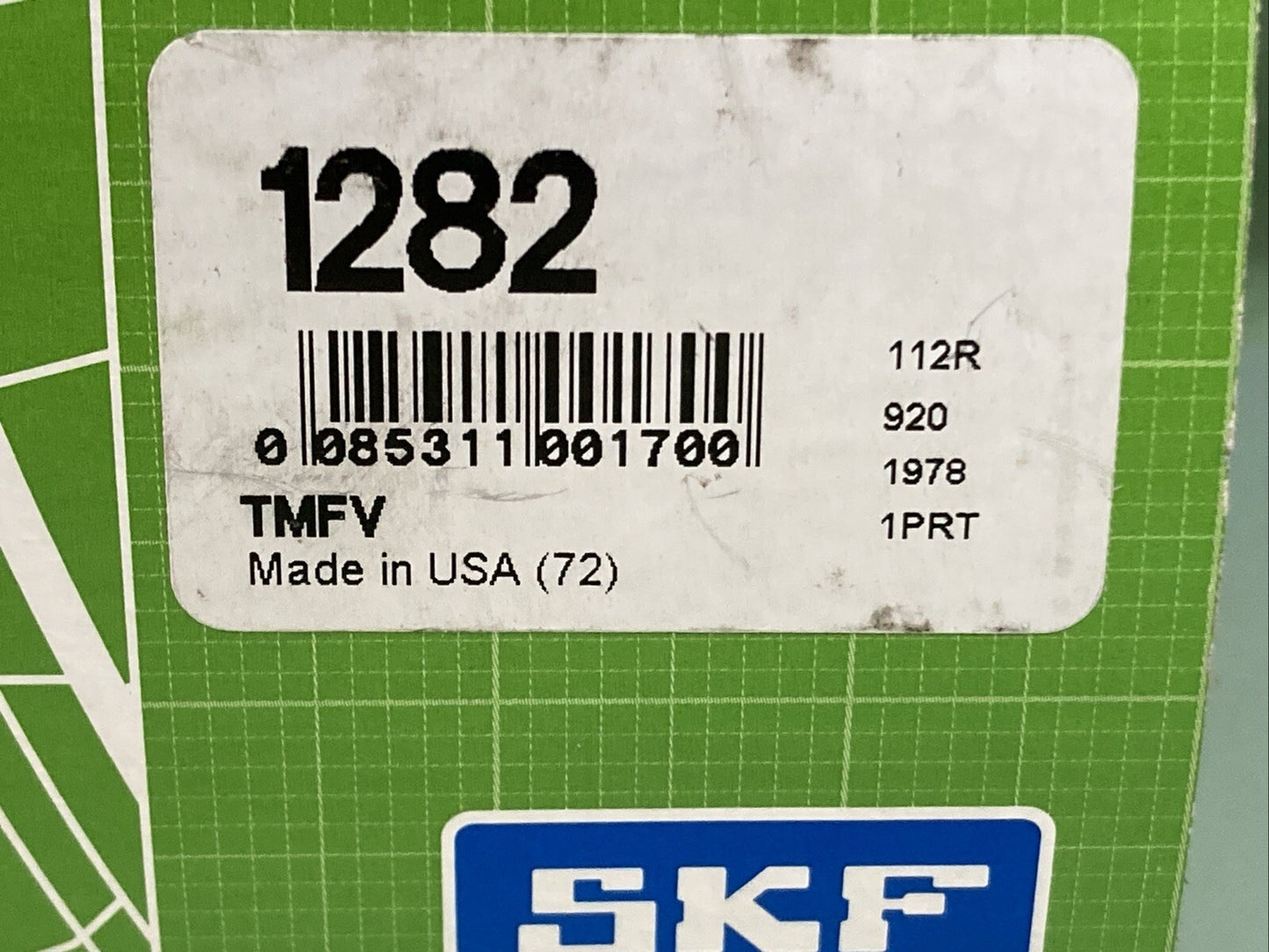 New Genuine SKF 1282 Oil Fill Hubcap