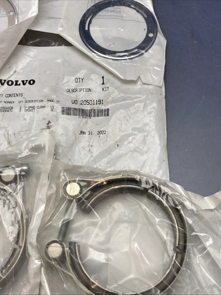 New Genuine Volvo 20501191 V-Band Clamp Kit