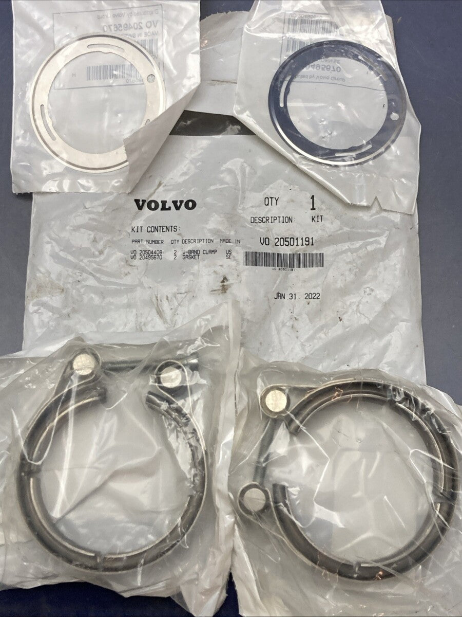 New Genuine Volvo 20501191 V-Band Clamp Kit