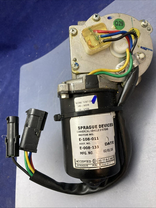 New Genuine Sprague E-108-011 Windshield Wiper Motor