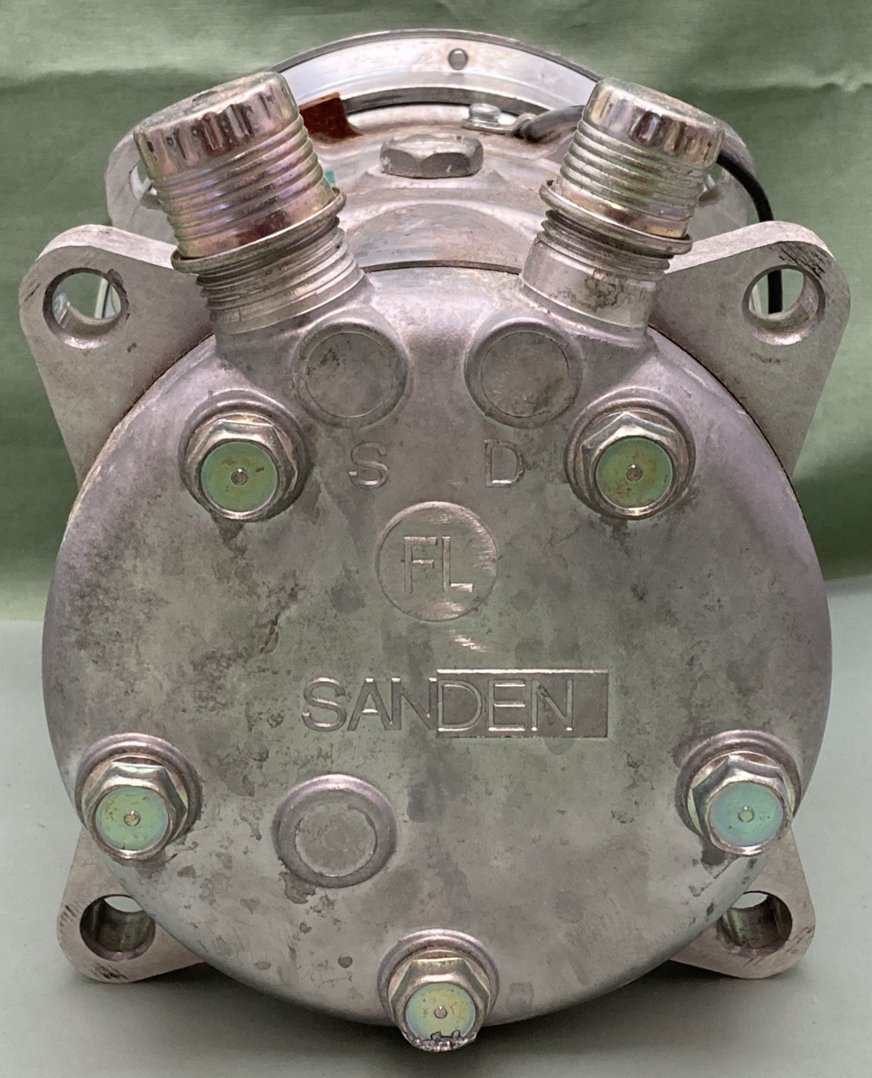 New Genuine Sanden SD5H14 AC Compressor w/ Clutch, S6674