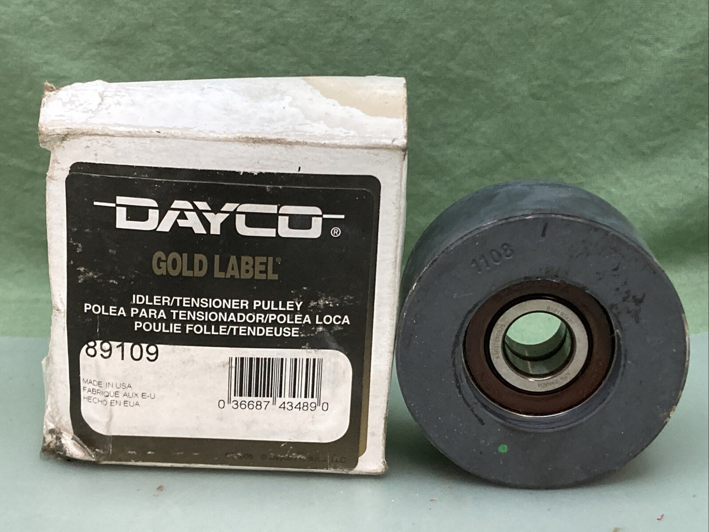 New Genuine Dayco 89109 IDLER/TENSIONER PULLEY, HD