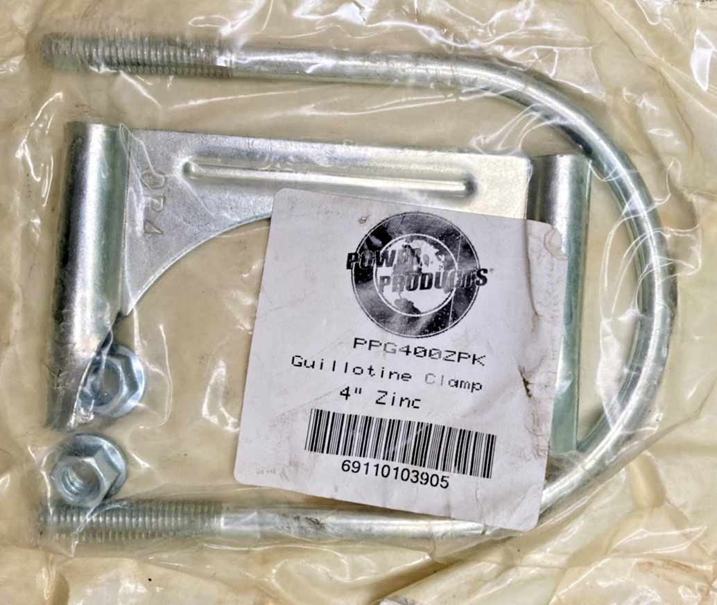 New Genuine Power Products PPG400ZPK Guillotine Clamp 4" Zinc