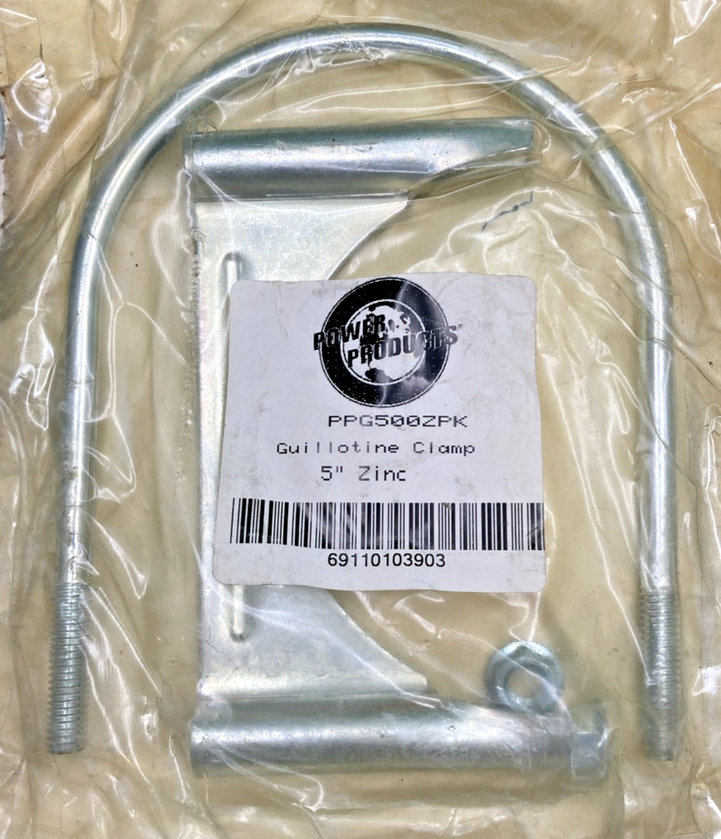 New Genuine Power Products PPG500ZPK Guillotine Clamp 5" Zinc