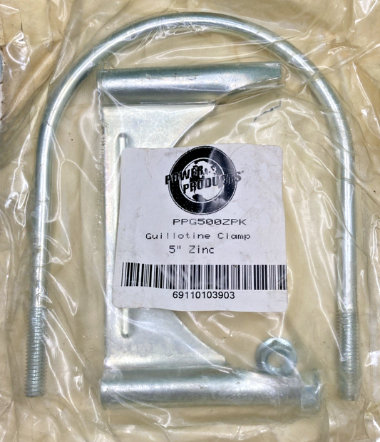 New Genuine Power Products PPG500ZPK Guillotine Clamp 5" Zinc