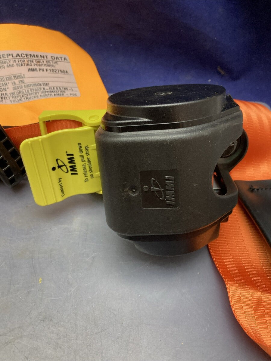 New Genuine Volvo 21114632 Seat Belt Orange