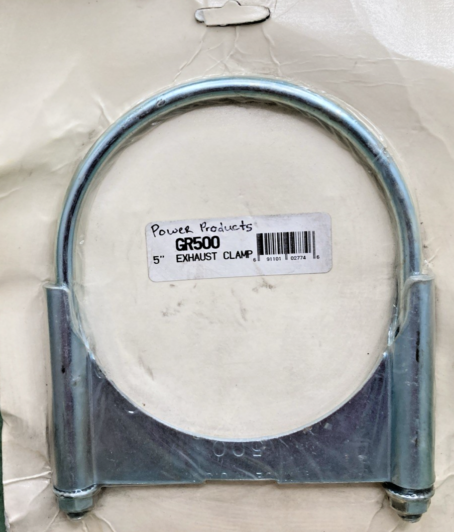 New Genuine Power Products GR500 HD Gtine Rnd Bolt 5" U-Bolt