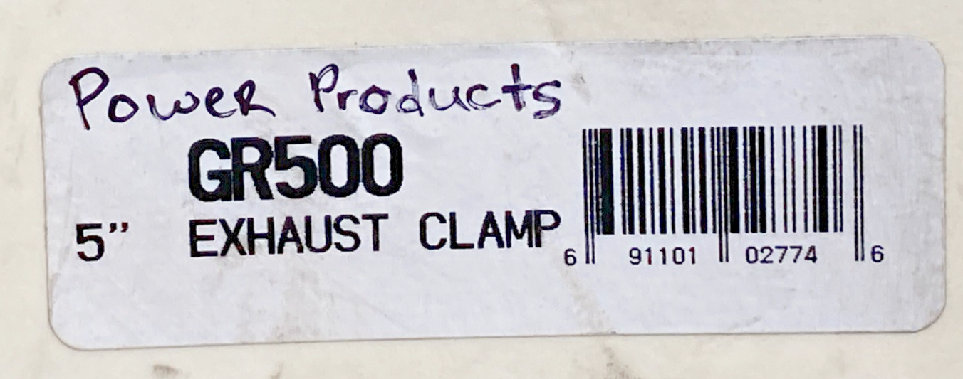 New Genuine Power Products GR500 HD Gtine Rnd Bolt 5" U-Bolt