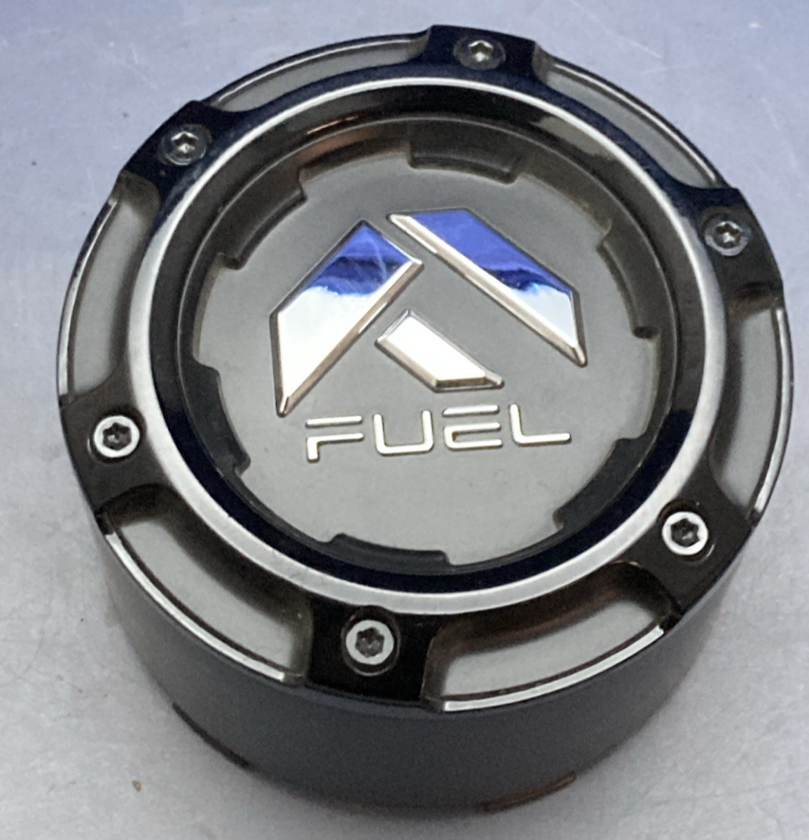 New Genuine Fuel 1005-58 Gunmetal Gray/Black Center Cap