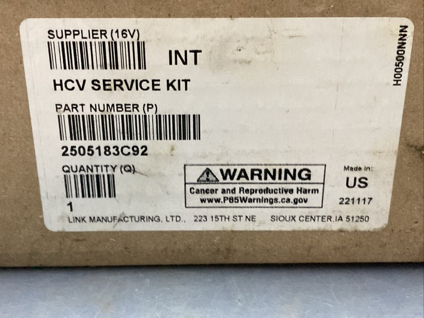 New Genuine Link 2505183C92 Valve, Air Susp Lvl L/Link Rod