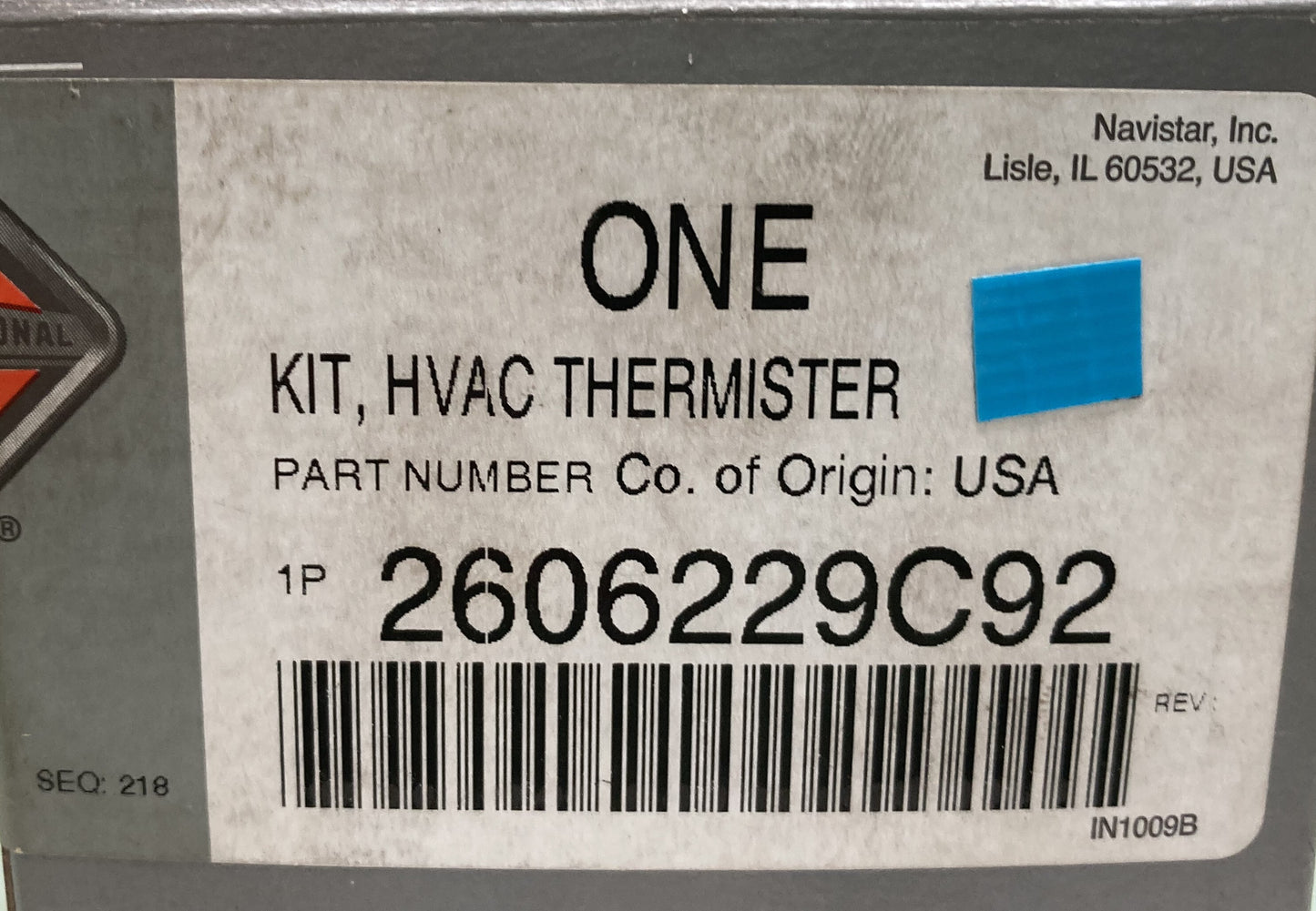 New Genuine International 2606229C92 HVAC Thermistor Kit, Navistar Compatible