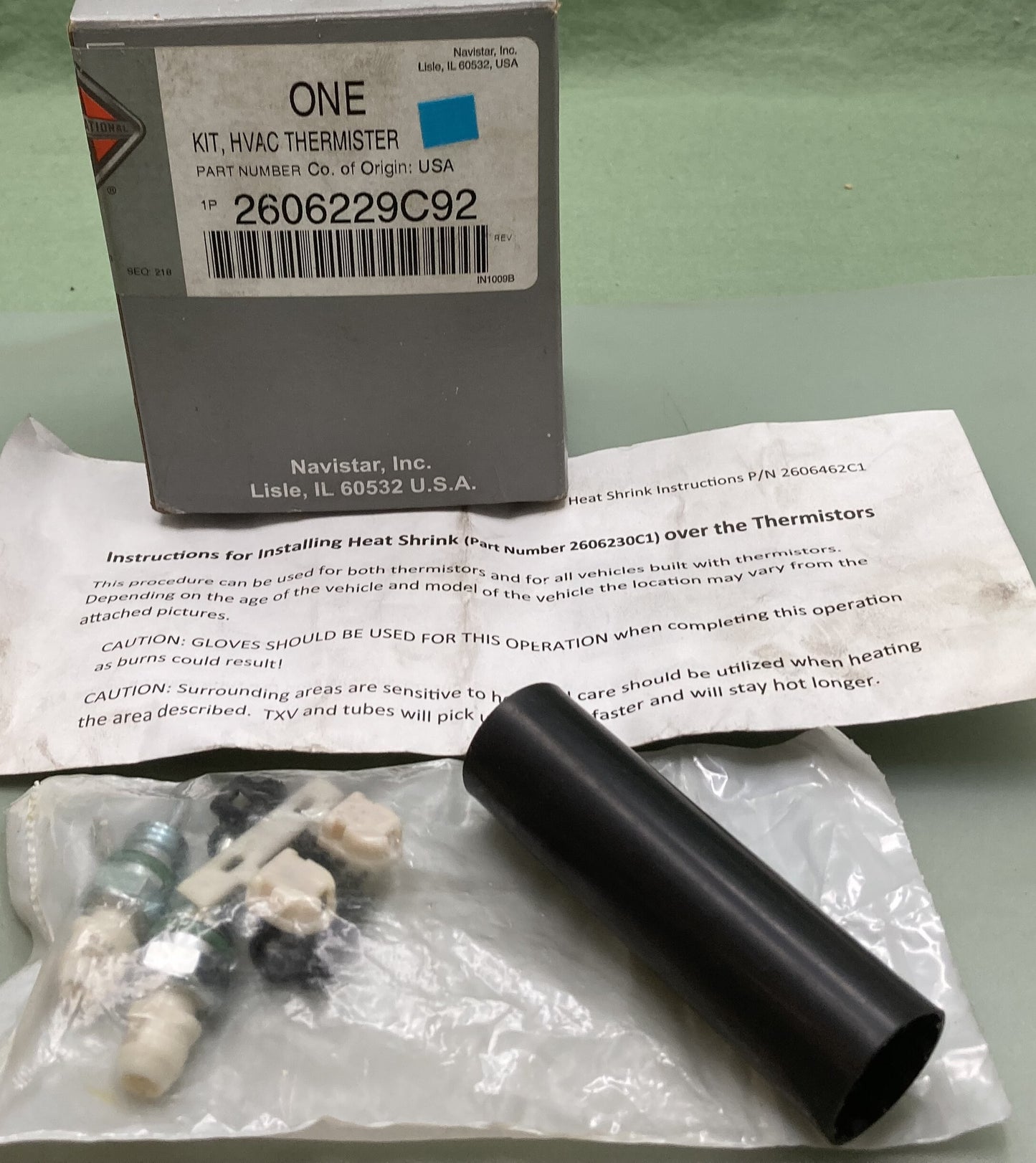 New Genuine International 2606229C92 HVAC Thermistor Kit, Navistar Compatible