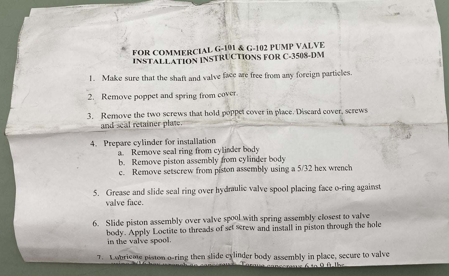 New Genuine Apsco C-3508-DM Air Actuator HYD Pump