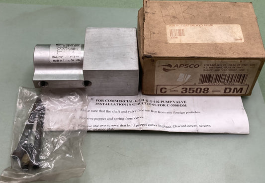 New Genuine Apsco C-3508-DM Air Actuator HYD Pump