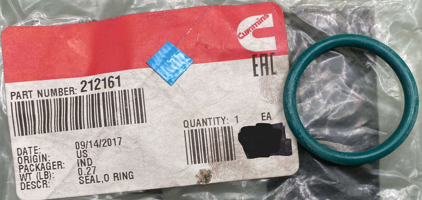 New Genuine Cummins 212161  Seal, O Ring