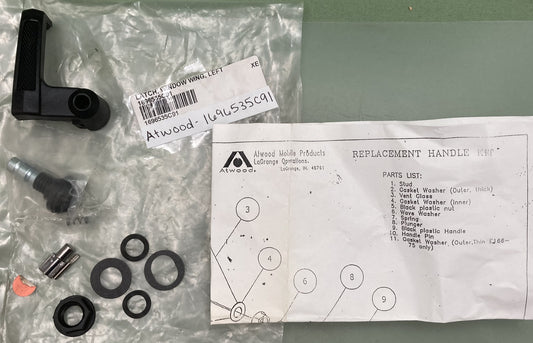 New Genuine Atwood 1696535C91 Latch, Window Wing, Left