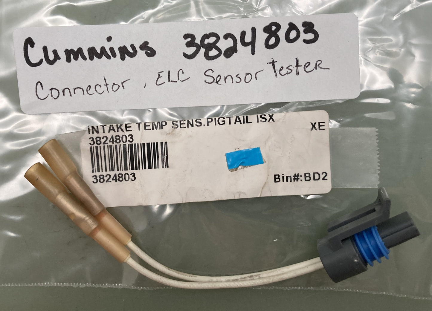 New Replaces Cummins 3824803 Connector, Elc Sensor Tester