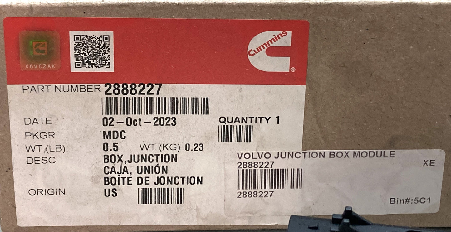 New Genuine Cummins 2888227 Junction Box Module