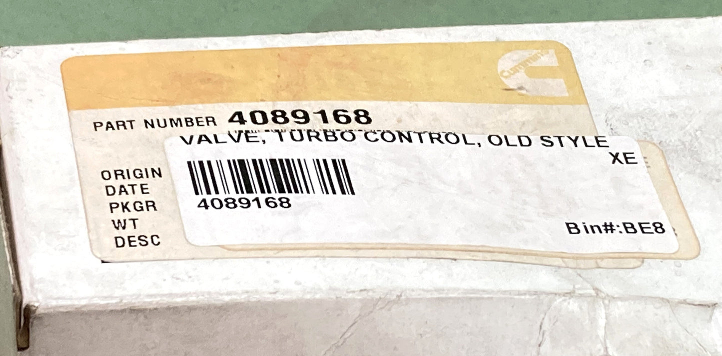 New Genuine Cummins 4089168 Old Style Turbo Control Valve