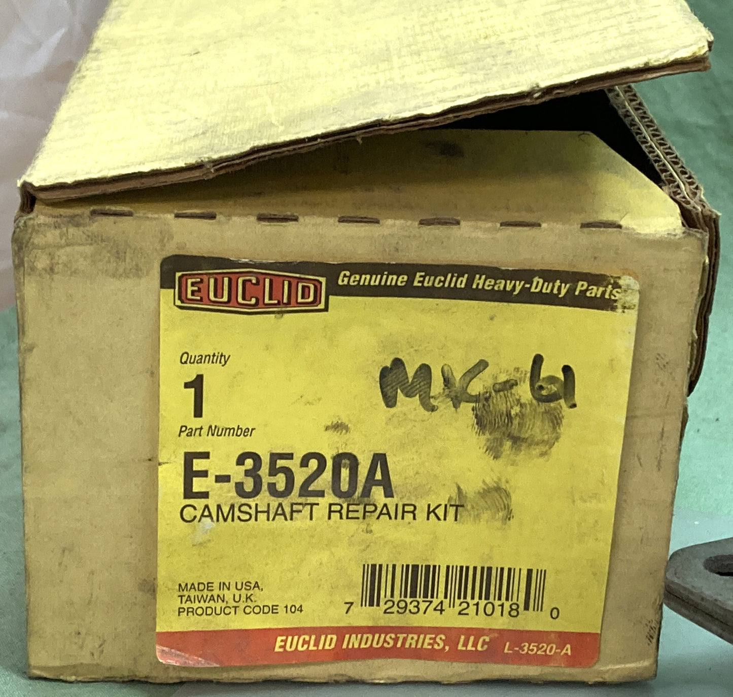 Genuine Eculid E-3520A Camshaft Repair Kit Incomplete Kit