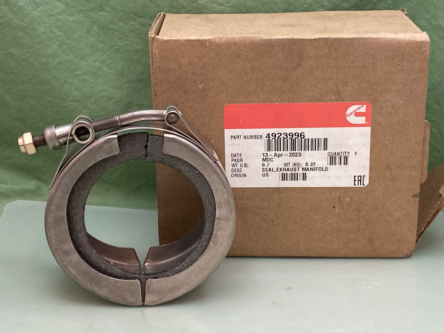 New Genuine Cummins 4923996 Exhaust Manifold Seal