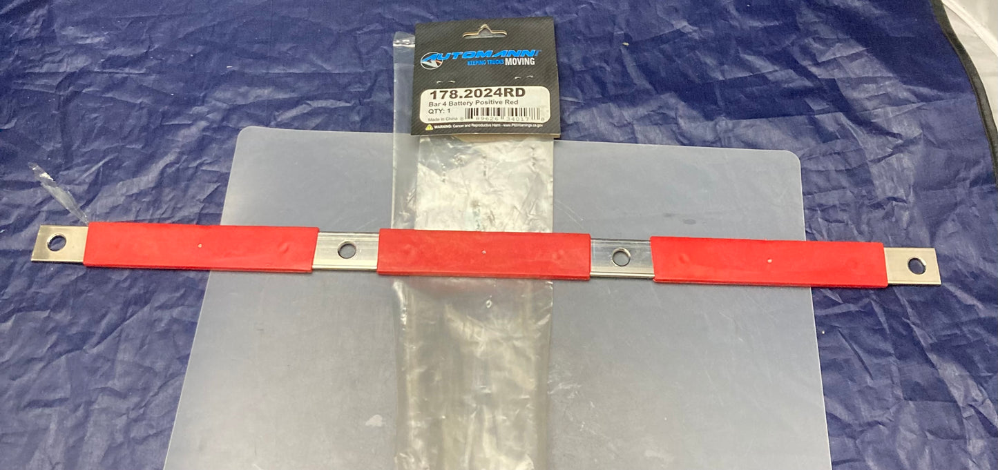 New Genuine Automann 178.2024RD Bar 4 Battery Positive Red