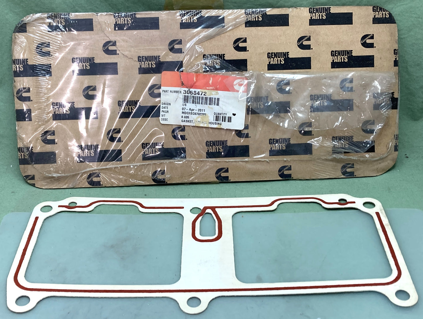 New Genuine Cummins 3068472 Housing Gasket