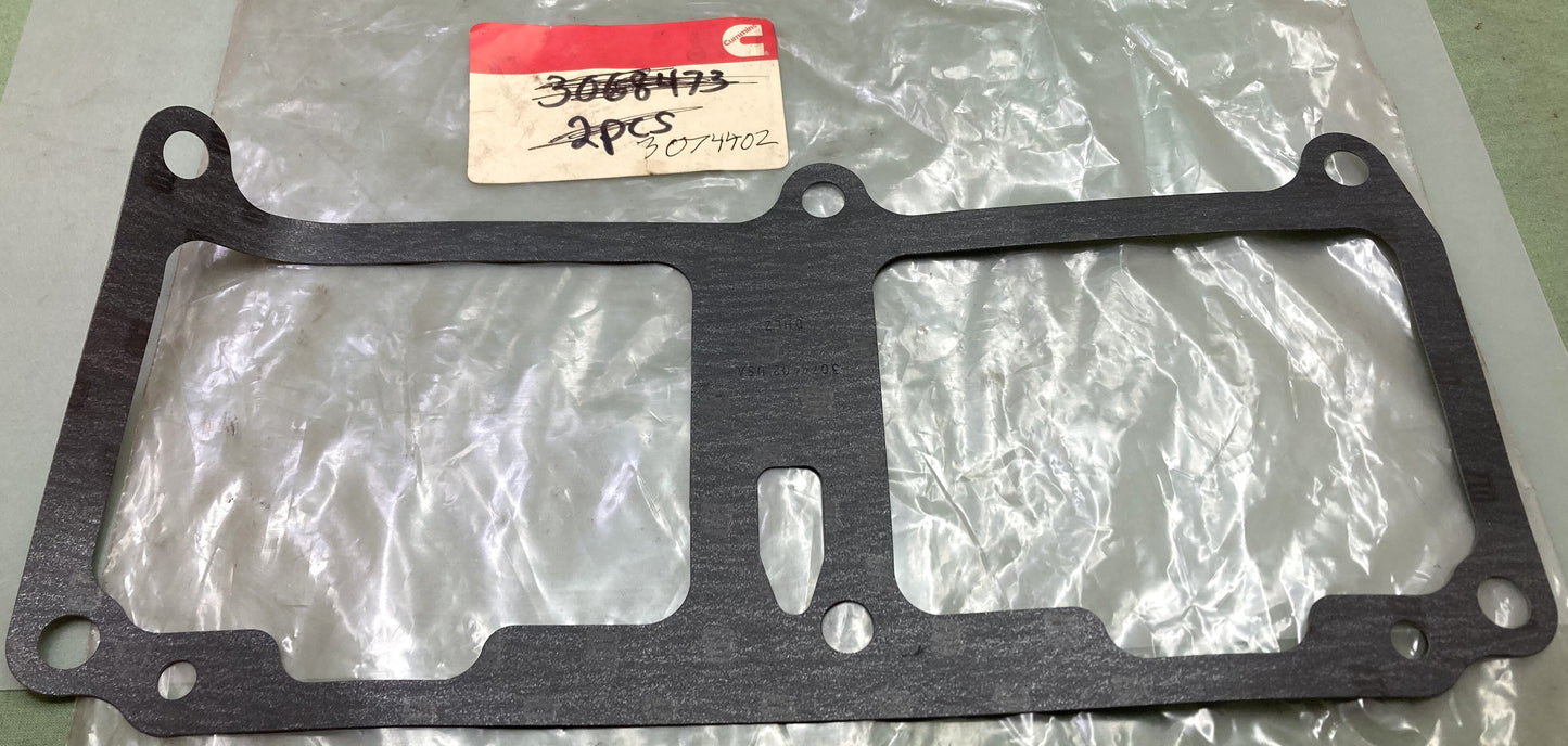 Pk. 3 New Genuine Cummins 3074402 Engine Camshaft Follower Housing Gasket