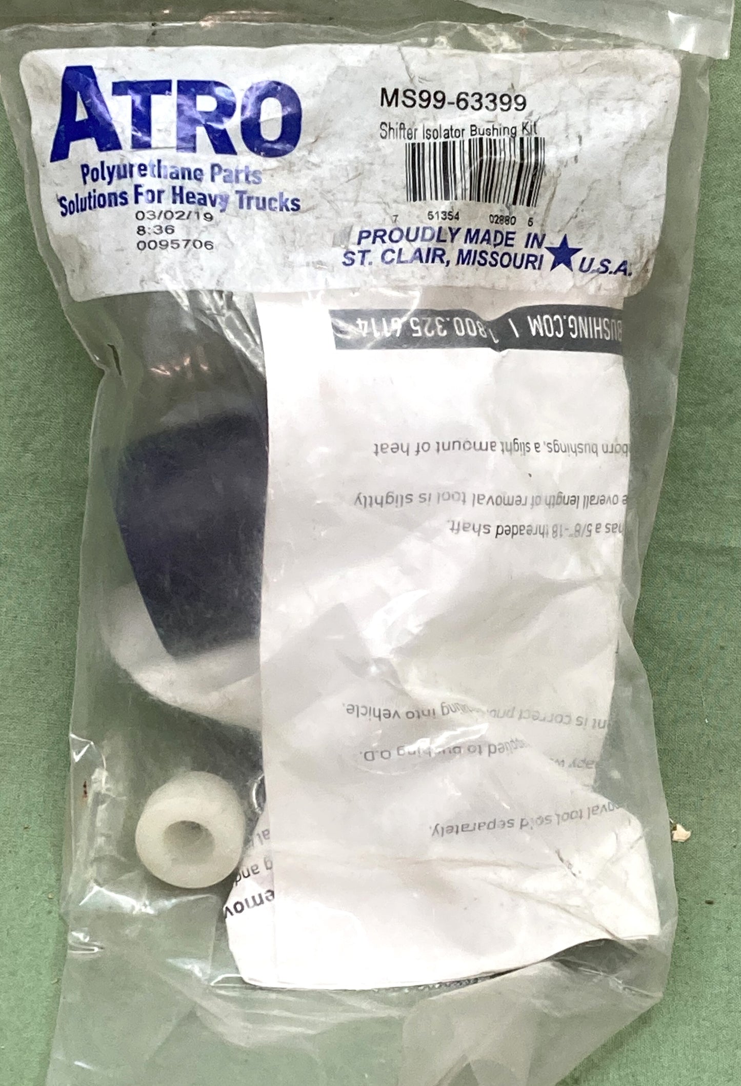 New Genuine ATRO MS99-63399 Shifter Isolator Bushing Kit