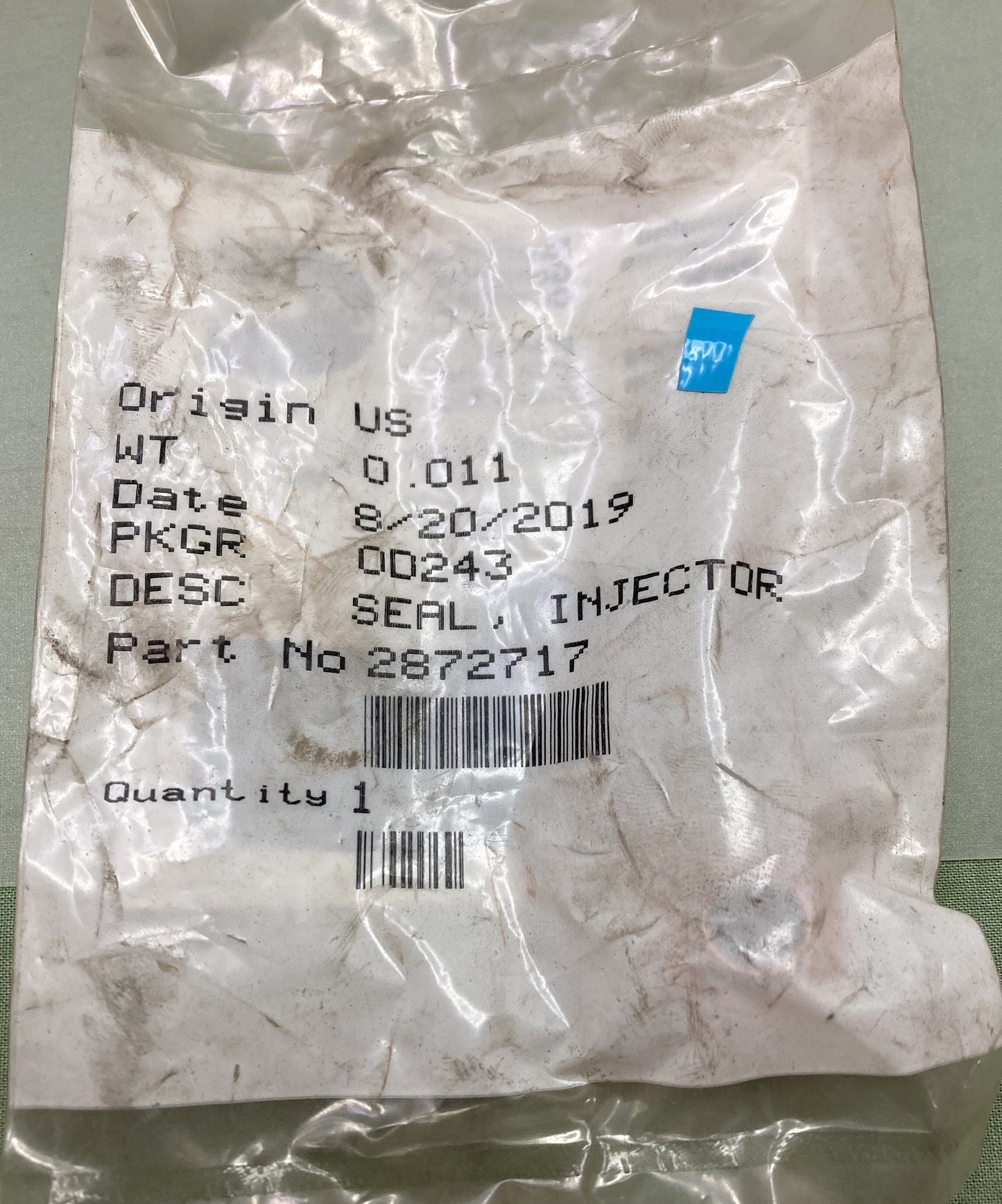 New Genuine Cummins 2872717 Injector Seal