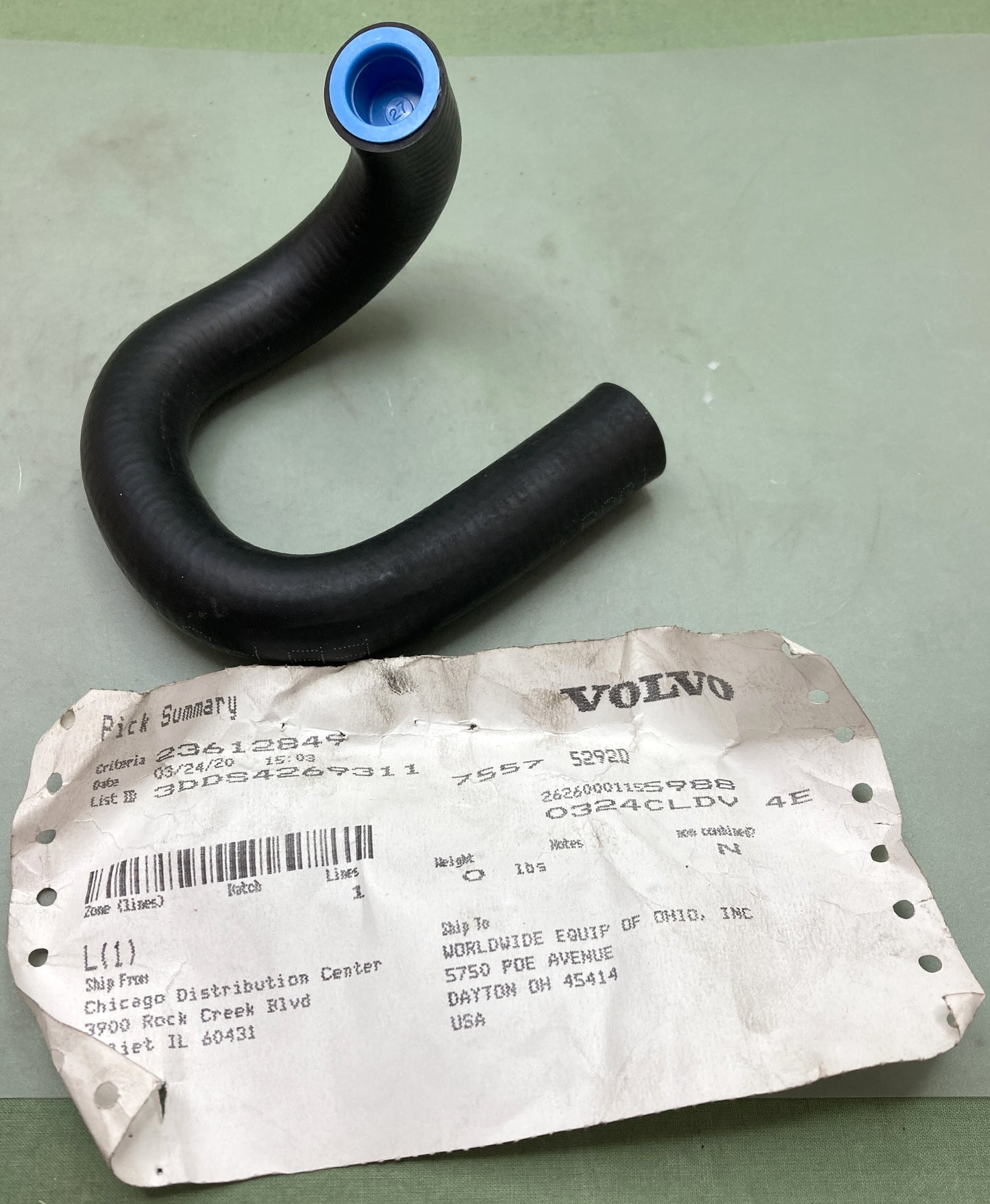 New Genuine Volvo 20511464 Hose