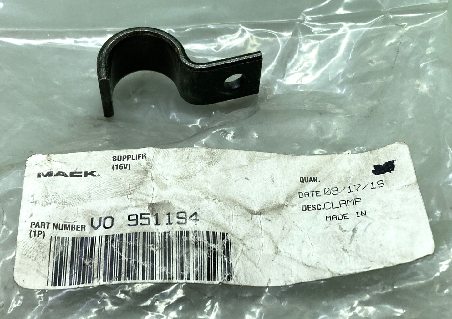 New Genuine Mack 951194 Hose Clamp