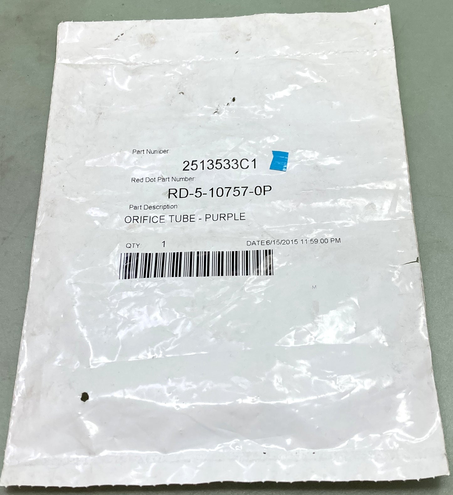 New Genuine RedDOT 2513533C1 Orifice Tube, Purple