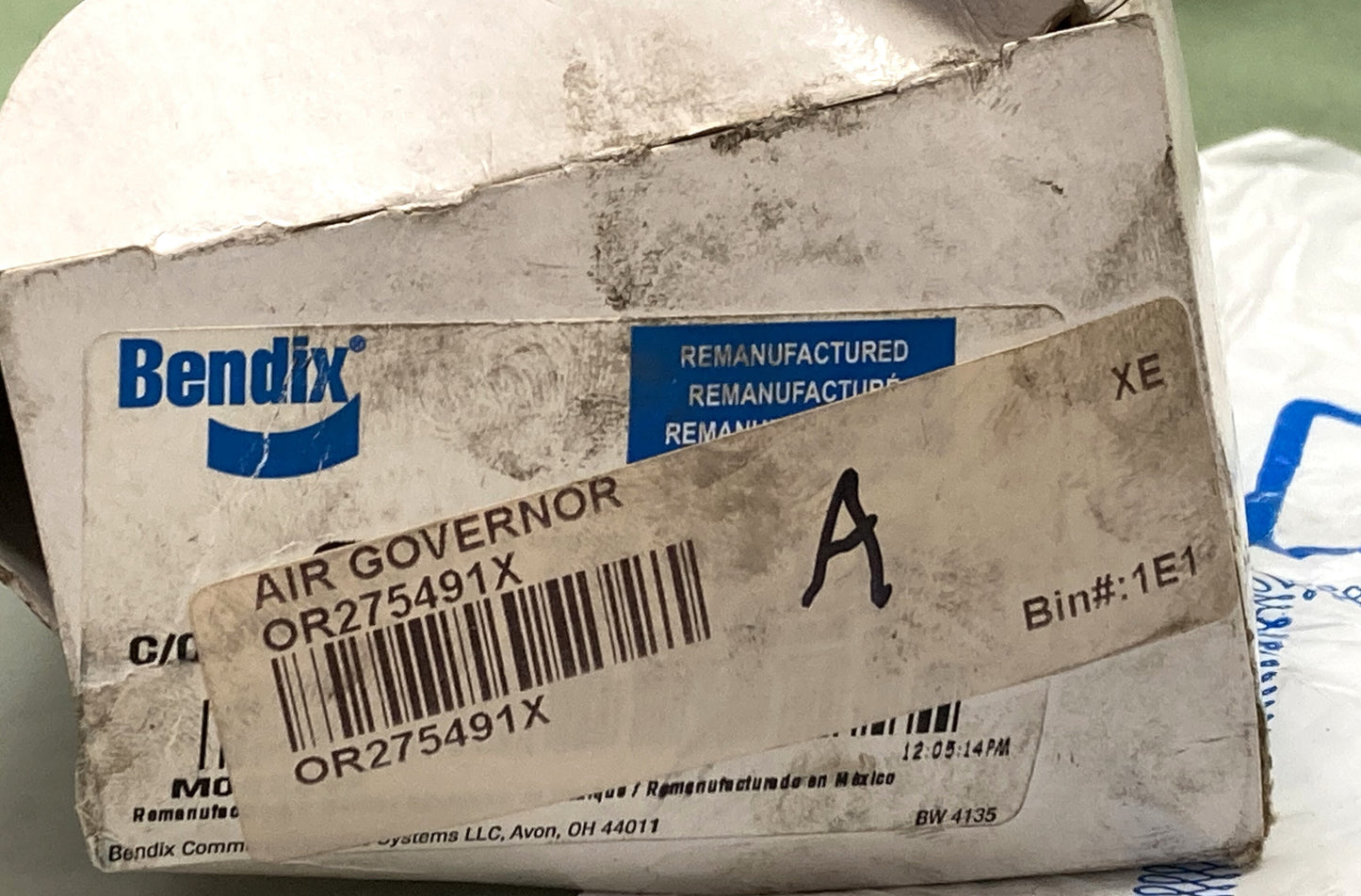 Reman. Genuine Bendix 275491 Air Governor