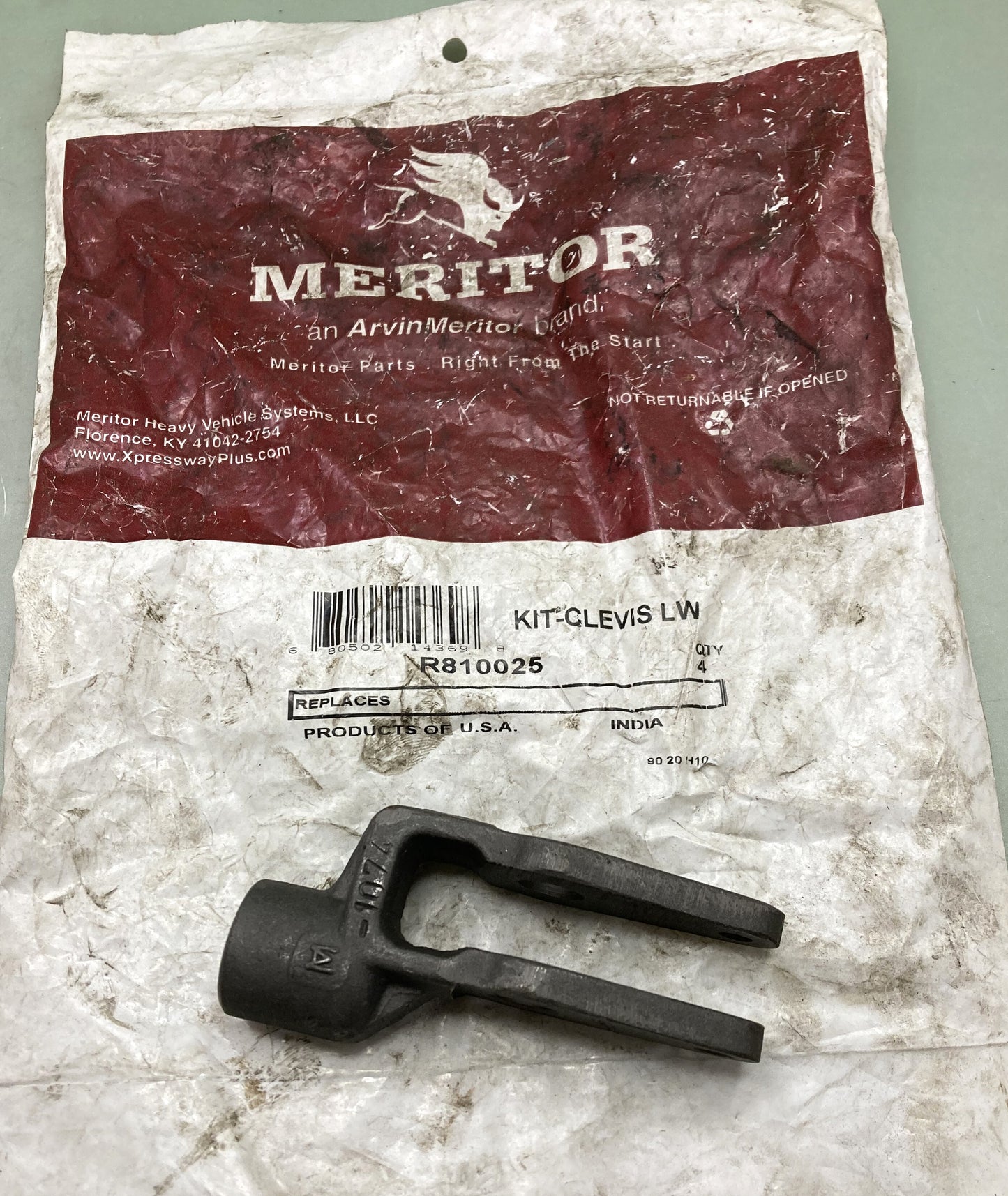 New Genuine Meritor R810025 Clevis-LW Kit Incomplete Kit