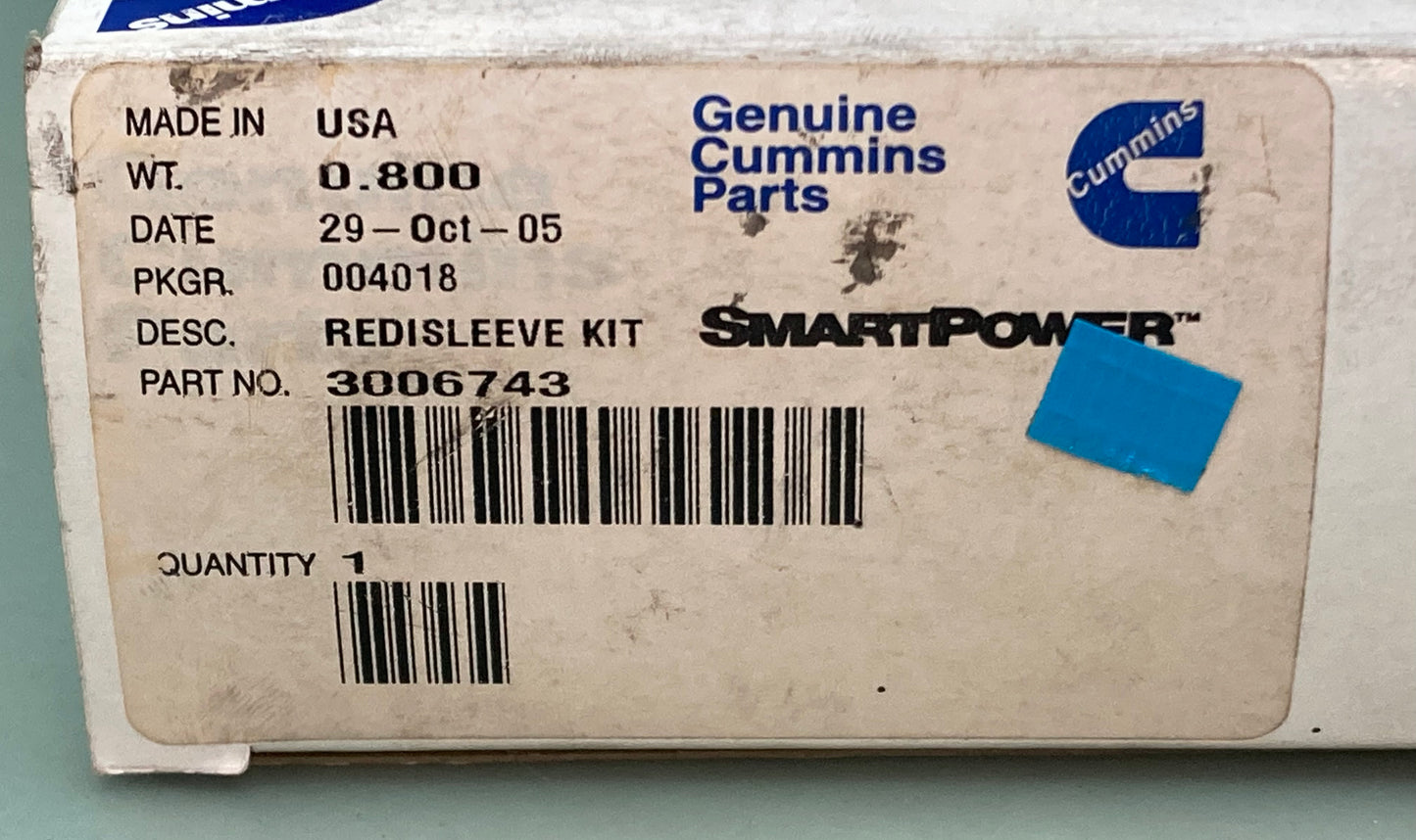 New Genuine Cummins 3006743 Redisleeve Kit
