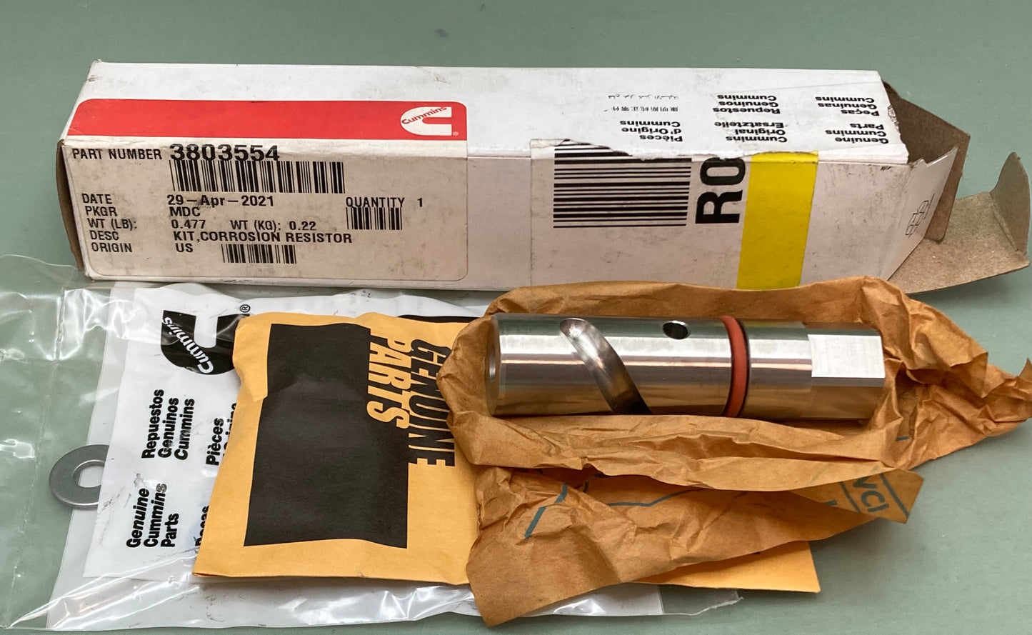 New Genuine Cummins 3803554 Corrosion Resistor Kit