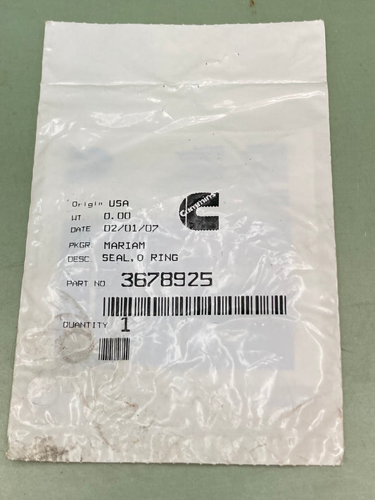 QTY 2 New Genuine Cummins 3678925 Seal O Ring