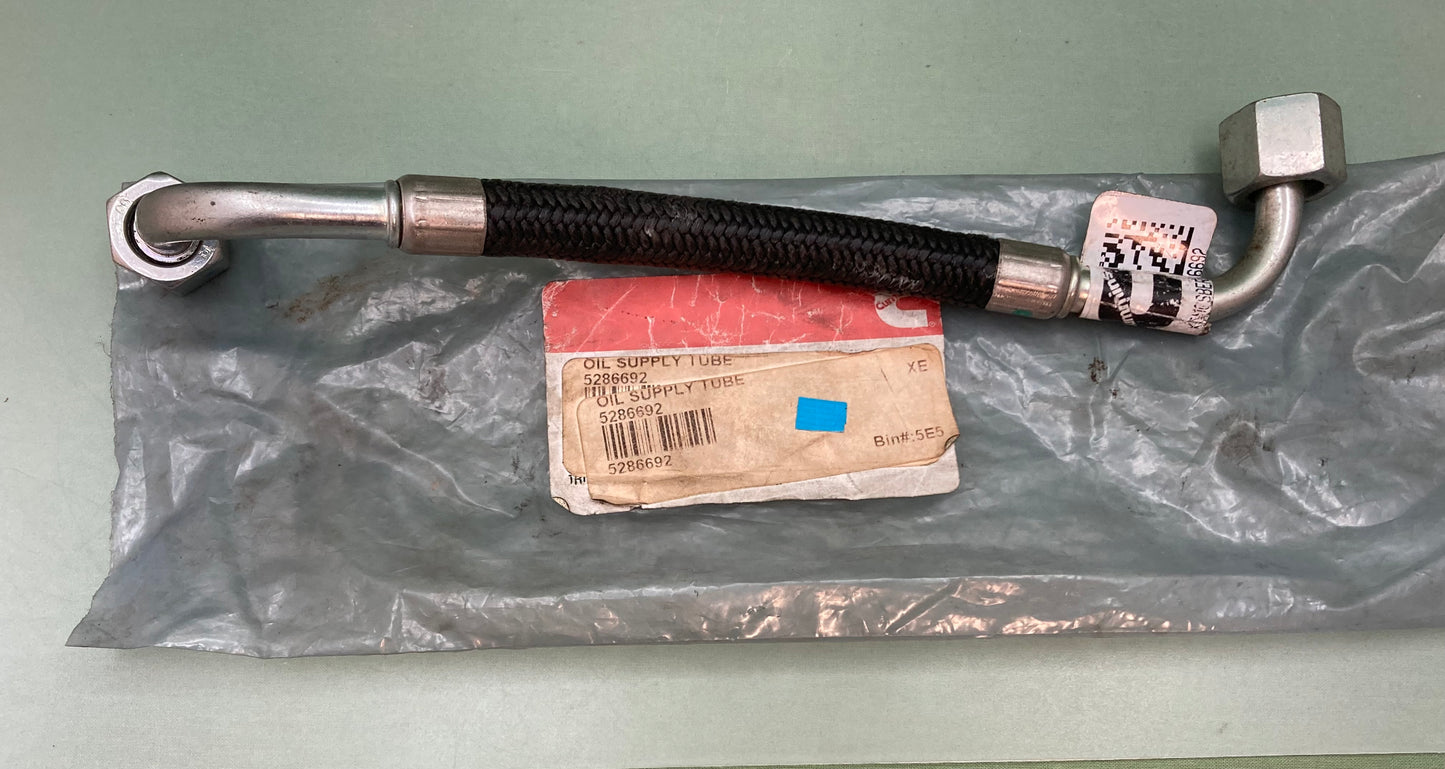 New Genuine Cummins 5286692 Turbocharger Oil Supply Tube