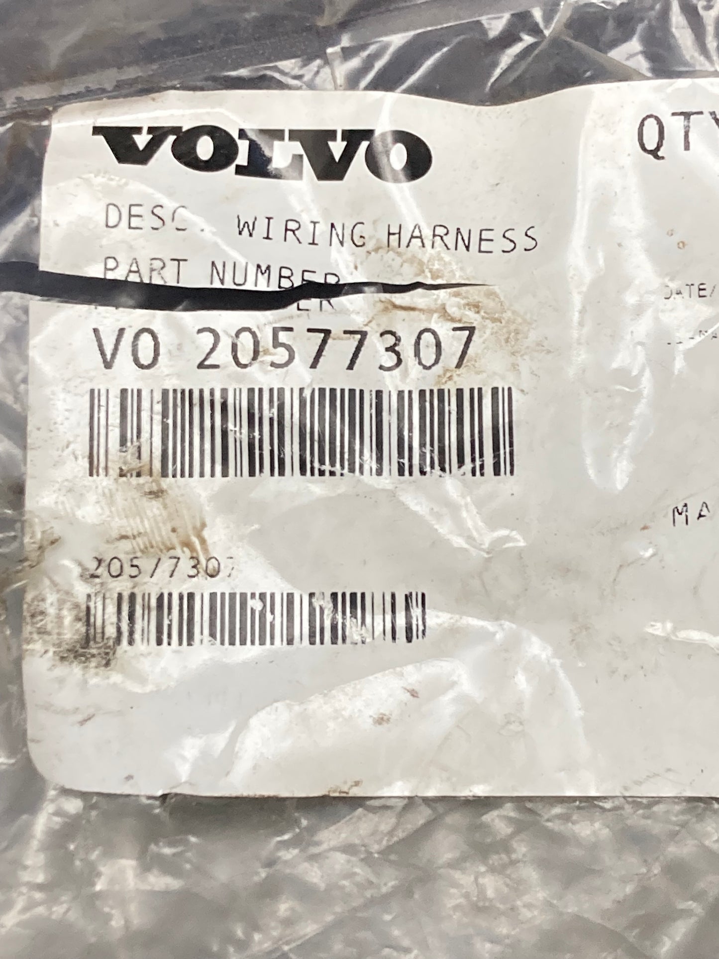 New Genuine Volvo 20577307 Wiring Harness