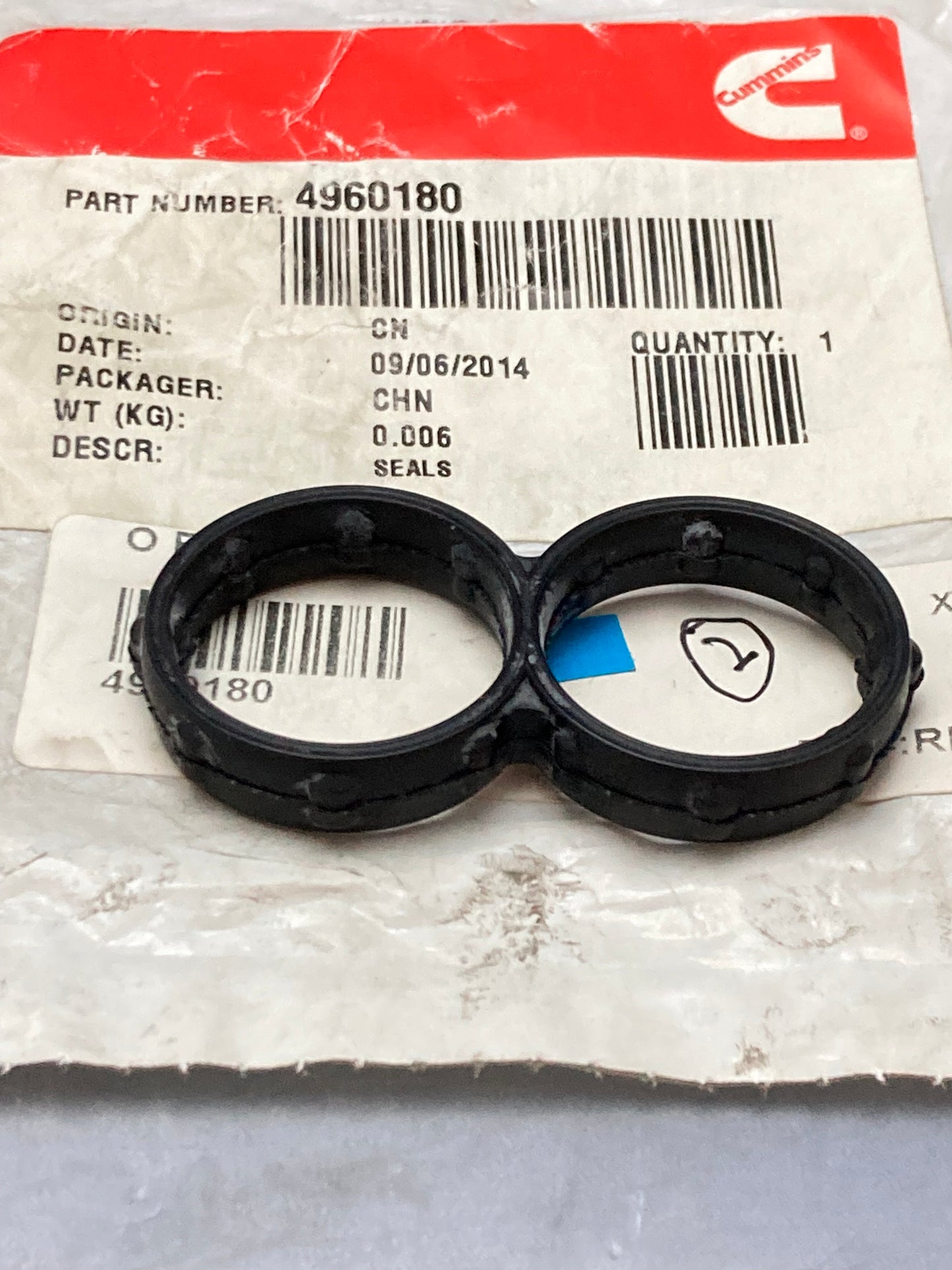 New Genuine Cummins 4960180 Corrosion Resister