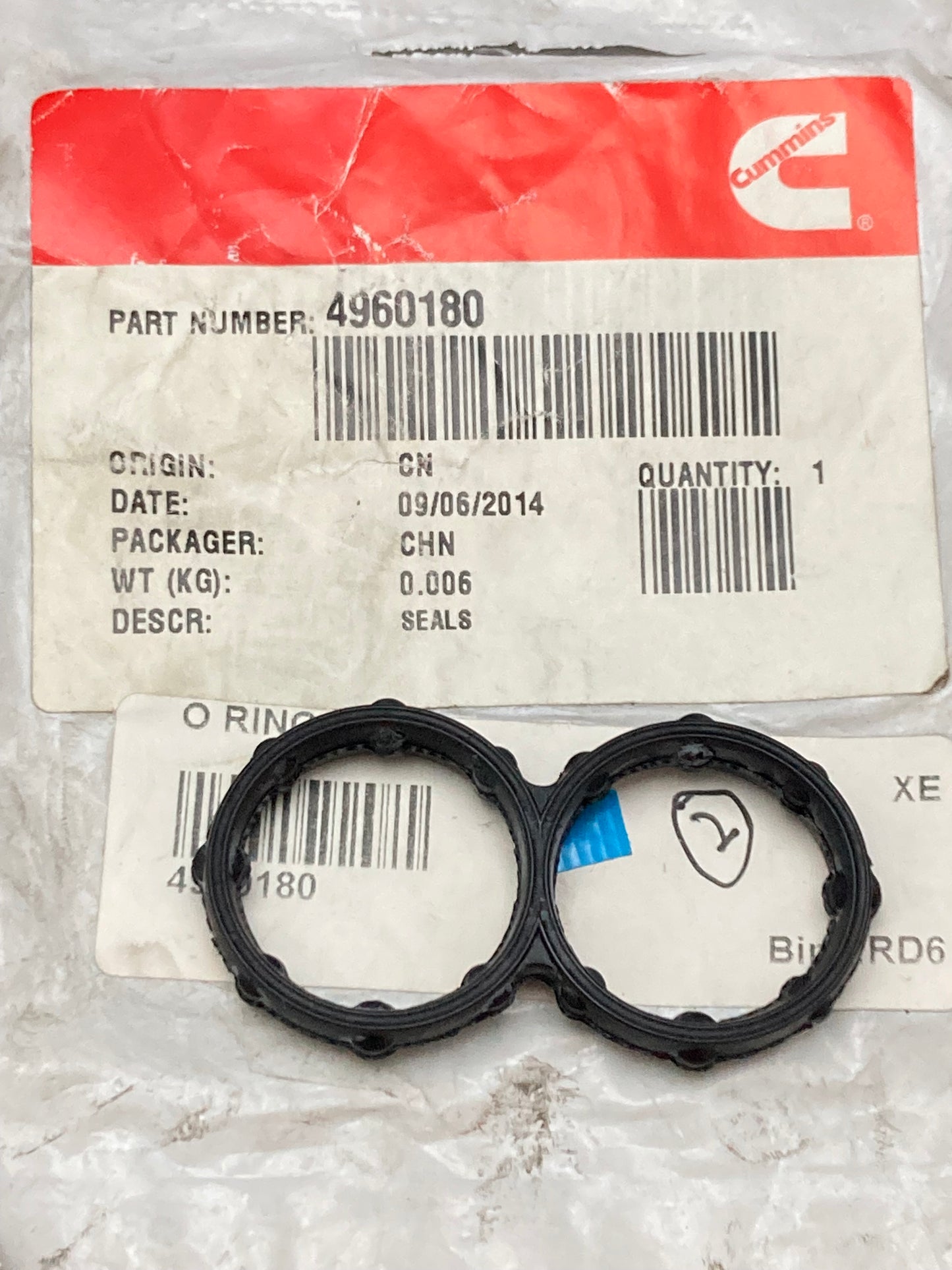 New Genuine Cummins 4960180 Corrosion Resister