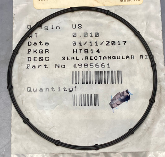 New Genuine Cummins 4985661 Seal Ring / Washer - Rectangular